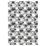 Doodle Sheep Pattern Print Curtain