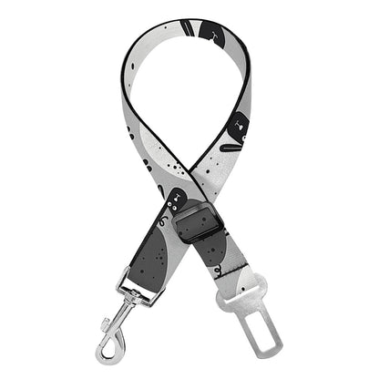 Doodle Sheep Pattern Print Dog Seat Belt