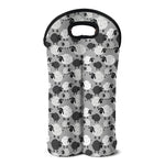 Doodle Sheep Pattern Print Double Neoprene Wine Tote