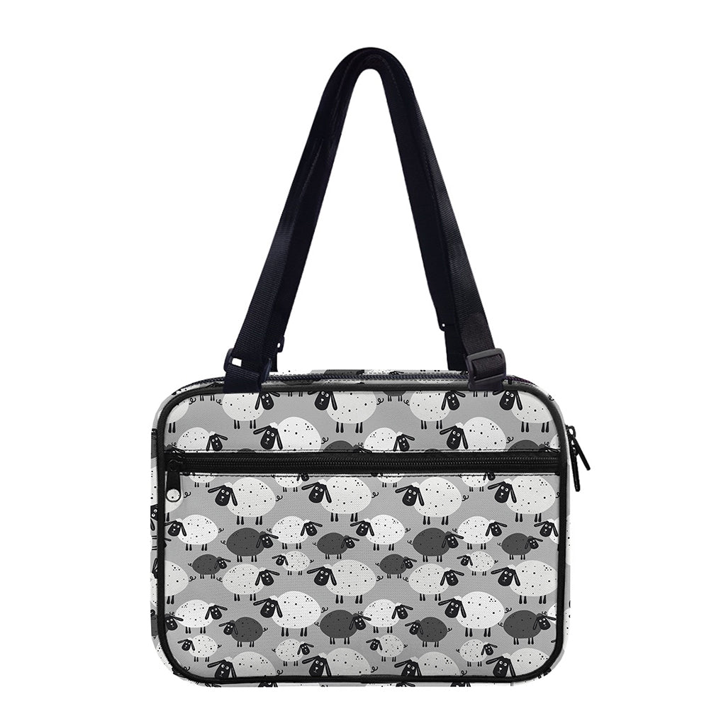 Doodle Sheep Pattern Print Double Strap Bible Bag
