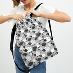 Doodle Sheep Pattern Print Drawstring Backpack