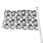 Doodle Sheep Pattern Print Flag