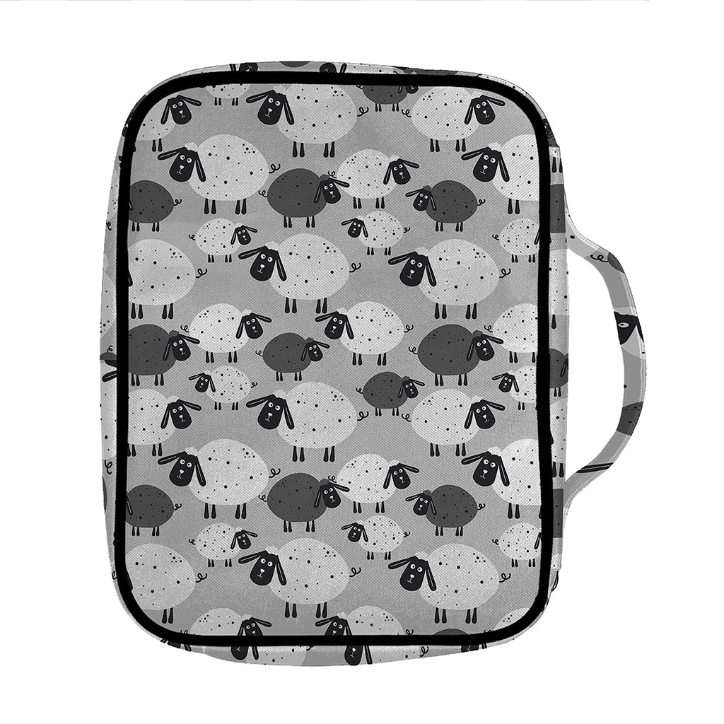 Doodle Sheep Pattern Print Front Pocket Bible Bag