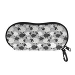 Doodle Sheep Pattern Print Glasses Case