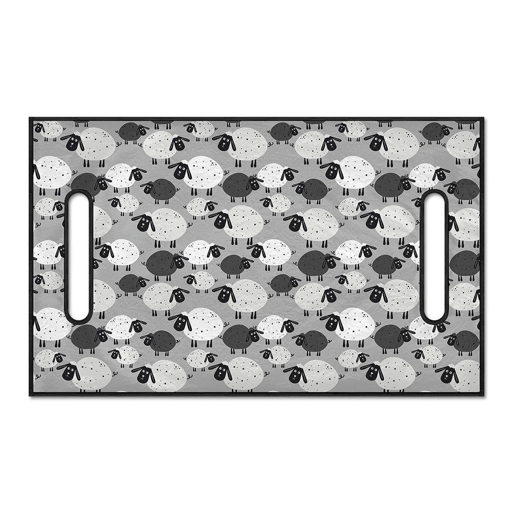 Doodle Sheep Pattern Print Golf Cart Seat Cover