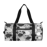 Doodle Sheep Pattern Print Gym Bag