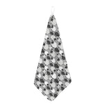 Doodle Sheep Pattern Print Hand Towel