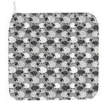Doodle Sheep Pattern Print Hand Towel