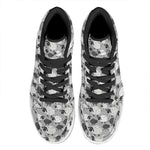 Doodle Sheep Pattern Print High Top Leather Sneakers