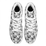 Doodle Sheep Pattern Print High Top Leather Sneakers
