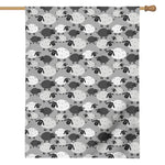 Doodle Sheep Pattern Print House Flag