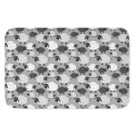 Doodle Sheep Pattern Print Indoor Door Mat