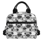 Doodle Sheep Pattern Print Insulated Lunch Bag