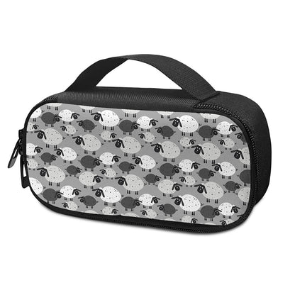 Doodle Sheep Pattern Print Insulin Cooler Travel Case