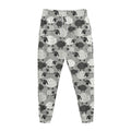 Doodle Sheep Pattern Print Jogger Pants