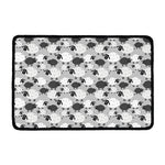 Doodle Sheep Pattern Print Kitchen Mat