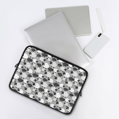 Doodle Sheep Pattern Print Laptop Sleeve