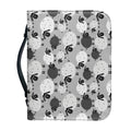 Doodle Sheep Pattern Print Leather Bible Cover