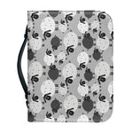 Doodle Sheep Pattern Print Leather Bible Cover