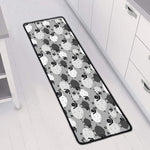 Doodle Sheep Pattern Print Long Kitchen Mat