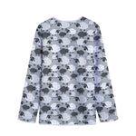 Doodle Sheep Pattern Print Long Sleeve Short Coat
