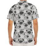 Doodle Sheep Pattern Print Men's Deep V-Neck Shirt