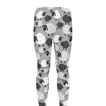 Doodle Sheep Pattern Print Men's leggings