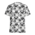 Doodle Sheep Pattern Print Men's Athletic T-Shirt