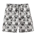 Doodle Sheep Pattern Print Men's Swim Trunks