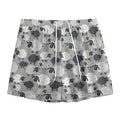 Doodle Sheep Pattern Print Mesh Shorts