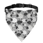 Doodle Sheep Pattern Print Over The Collar Dog Bandana