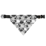 Doodle Sheep Pattern Print Over The Collar Dog Bandana
