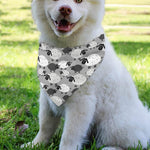 Doodle Sheep Pattern Print Over The Collar Dog Bandana