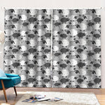 Doodle Sheep Pattern Print Pencil Pleat Curtains