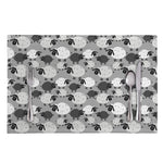 Doodle Sheep Pattern Print Placemat