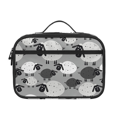 Doodle Sheep Pattern Print Portable Lunch Bag