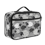 Doodle Sheep Pattern Print Portable Lunch Bag