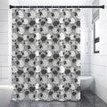 Doodle Sheep Pattern Print Premium Shower Curtain
