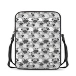 Doodle Sheep Pattern Print Rectangular Crossbody Bag