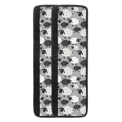 Doodle Sheep Pattern Print Refrigerator Handle Covers