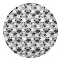 Doodle Sheep Pattern Print Round Blanket