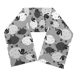 Doodle Sheep Pattern Print Scarf