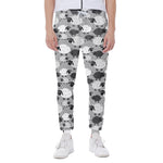 Doodle Sheep Pattern Print Scuba Joggers