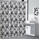 Doodle Sheep Pattern Print Shower Curtain