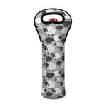 Doodle Sheep Pattern Print Single Neoprene Wine Tote