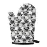 Doodle Sheep Pattern Print Single Oven Mitt