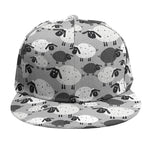 Doodle Sheep Pattern Print Snapback Cap
