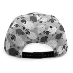 Doodle Sheep Pattern Print Snapback Cap