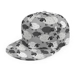 Doodle Sheep Pattern Print Snapback Cap