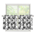 Doodle Sheep Pattern Print Tier Curtains